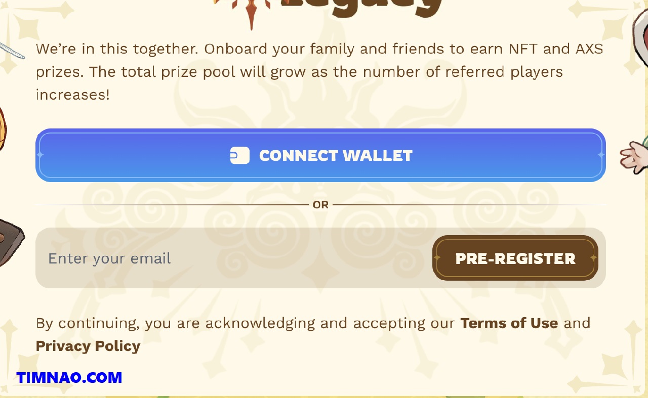 Axie Infinity: Atia’s Legacy PRE-REGISTER
